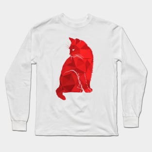 Amazing Red Cat Design - Furry Red Cute Cat Kitten Product Long Sleeve T-Shirt